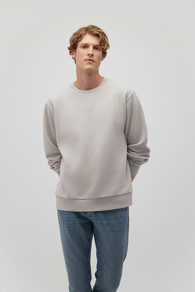 Mavi Bisiklet Yaka Açık Gri Erkek Sweat 0S10276-81582 (1)