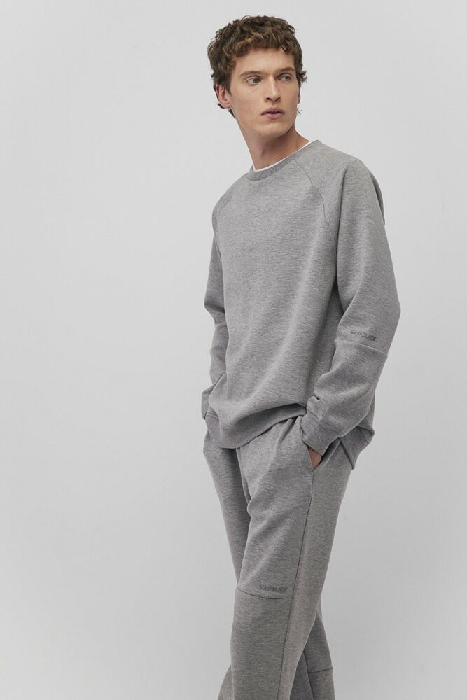 Mavi Bisiklet Yaka Gri Melanj Erkek Sweat 0S10295-80018 - 1