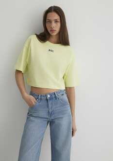 Mavi Bisiklet Yaka Kadın Tişört 1611585-71310 - Mavi (1)