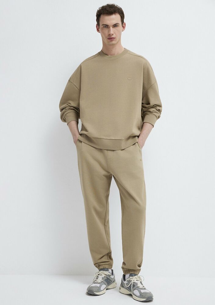 Mavi Bisiklet Yaka Kahverengi Boxy Fit Erkek Sweatshirt 0S10550-70362 (1)