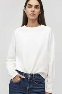 Mavi Bisiklet Yaka Kırık Beyaz Kadın Sweat 1S10150-70057 - Mavi (1)