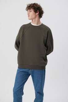 Mavi Bisiklet Yaka Koyu Gri Erkek Sweat 0S10035-70090 - Mavi (1)