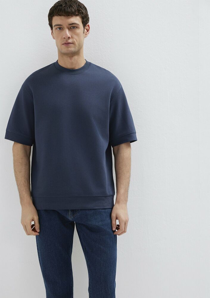 Mavi Bisiklet Yaka Lacivert Loose Fit Erkek Tişört 0611614-70490