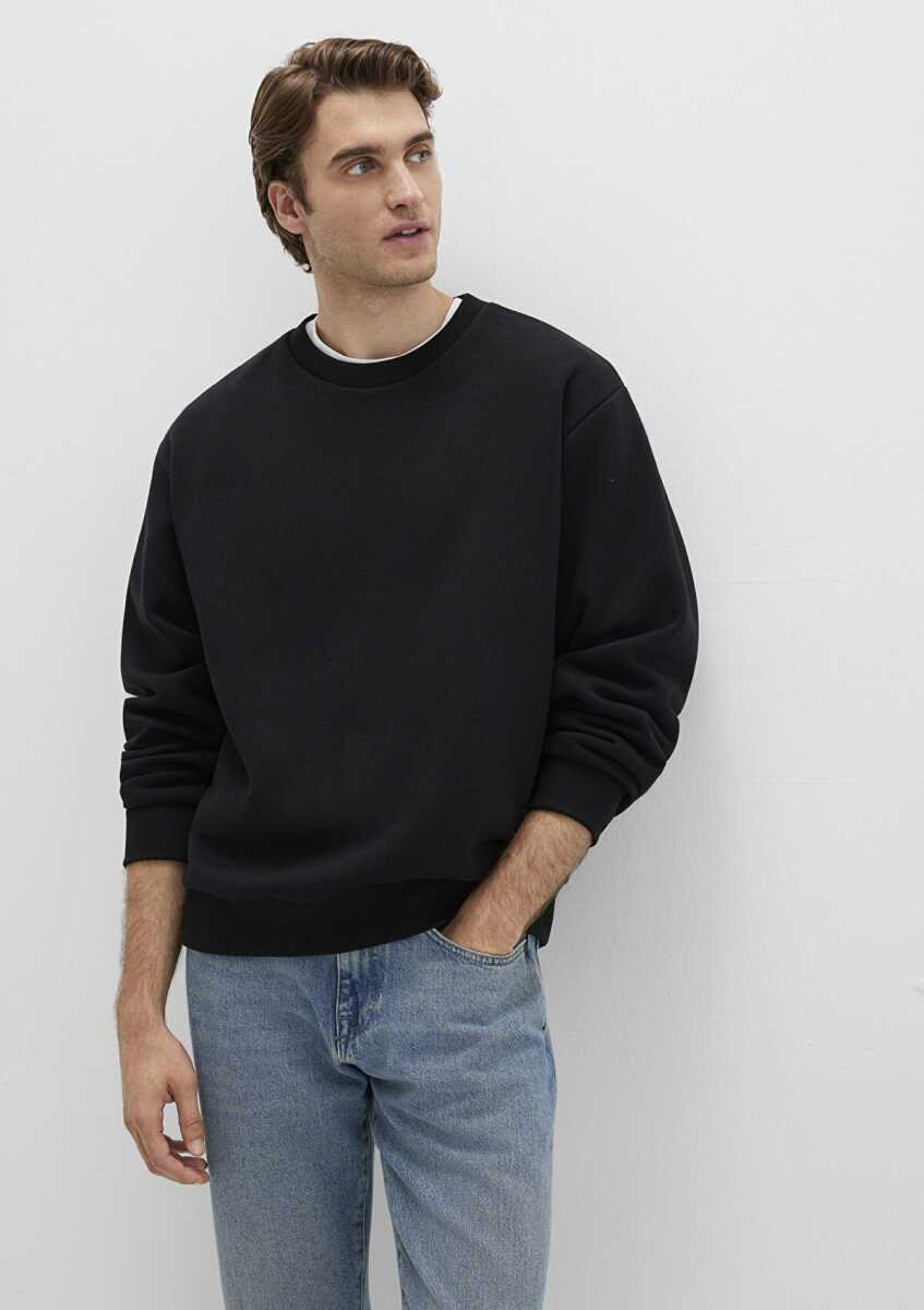 Mavi Bisiklet Yaka Siyah Erkek Sweat 0S10276-900