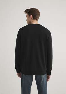 Mavi Bisiklet Yaka Siyah Erkek Sweat 0S10329-900 - 4
