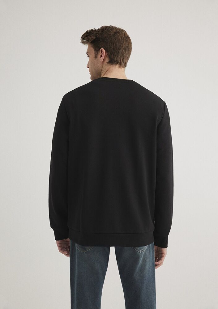 Mavi Bisiklet Yaka Siyah Erkek Sweat 0S10329-900 - 4
