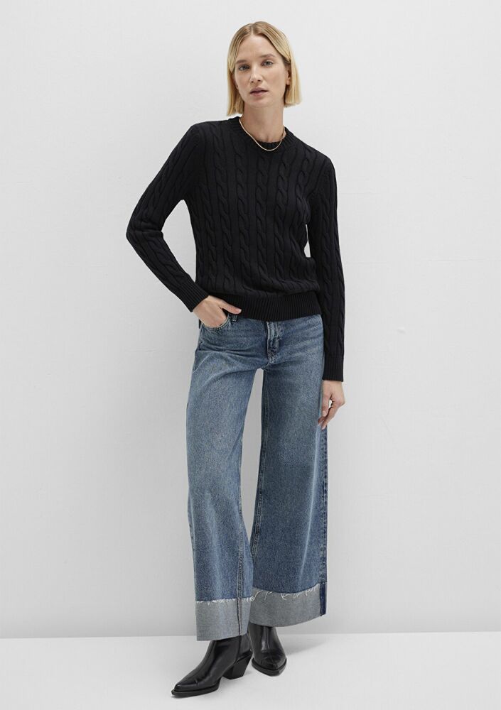 Mavi Bisiklet Yaka Siyah Kadın Kazak 1710721-900 (1)