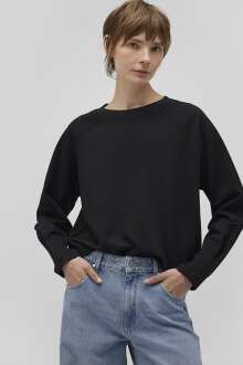 Mavi Bisiklet Yaka Siyah Kadın Sweat 1S10150-900 - 1