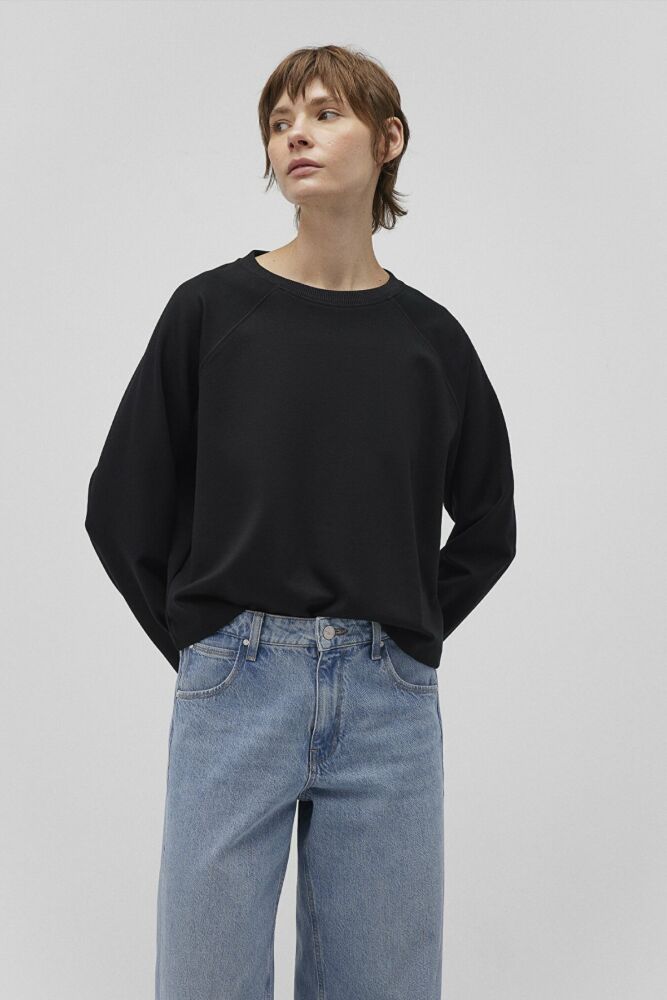 Mavi Bisiklet Yaka Siyah Kadın Sweat 1S10150-900 - 2