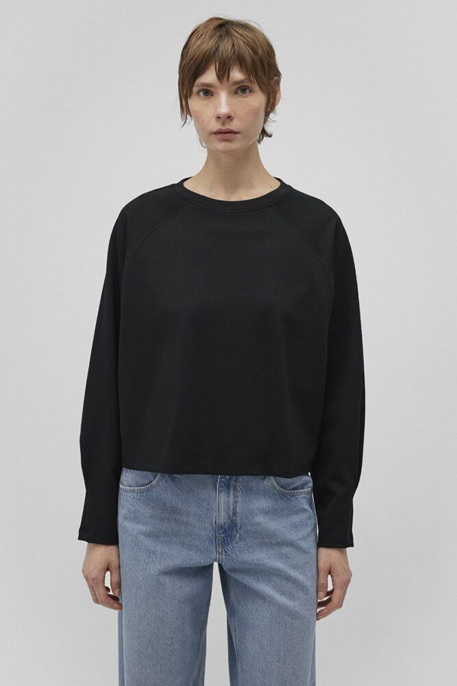 Mavi Bisiklet Yaka Siyah Kadın Sweat 1S10150-900 - 3