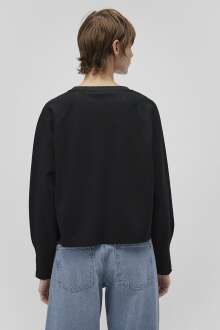 Mavi Bisiklet Yaka Siyah Kadın Sweat 1S10150-900 - 4