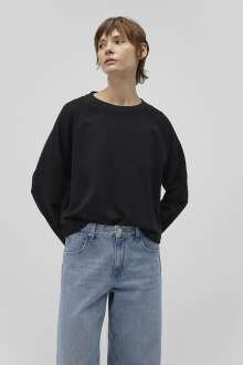 Mavi Bisiklet Yaka Siyah Kadın Sweat 1S10150-900 - Mavi (1)