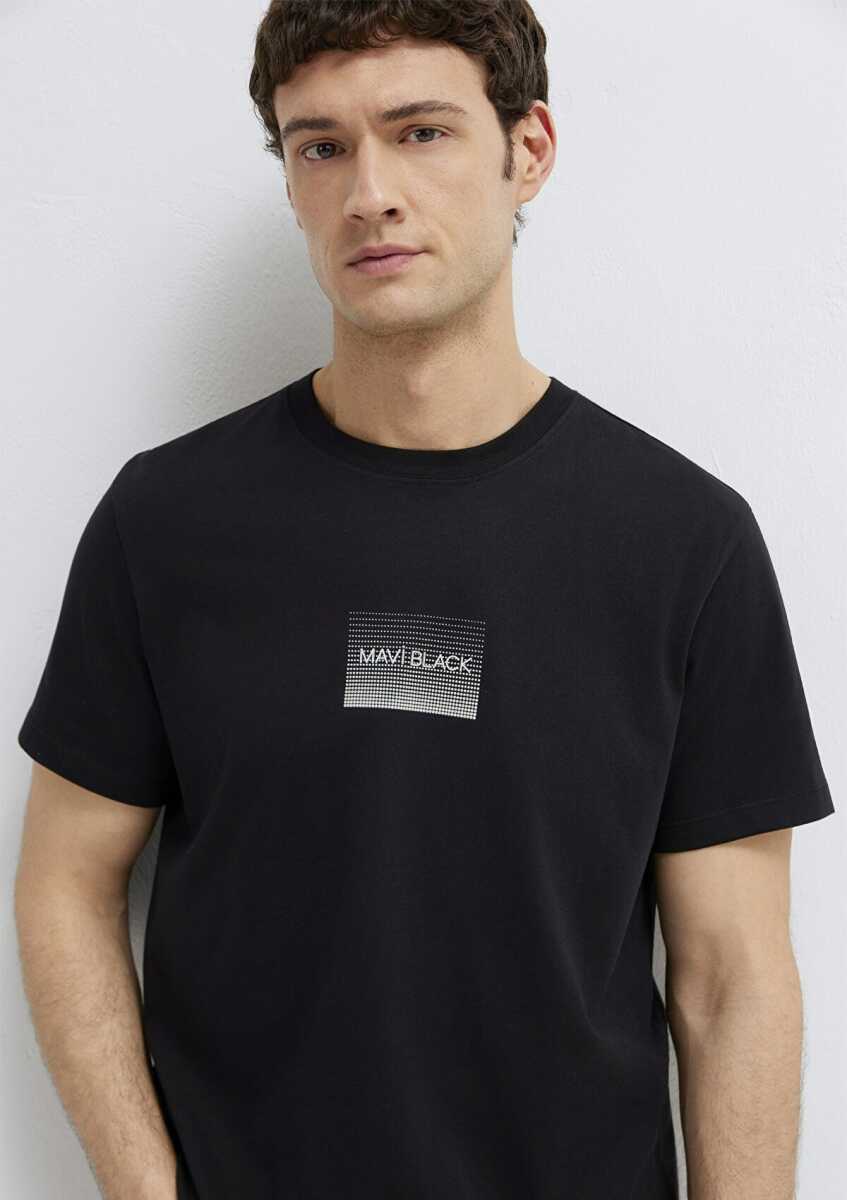 Mavi Black Baskılı Siyah Regular Fit Erkek Tişört 0613364-71379