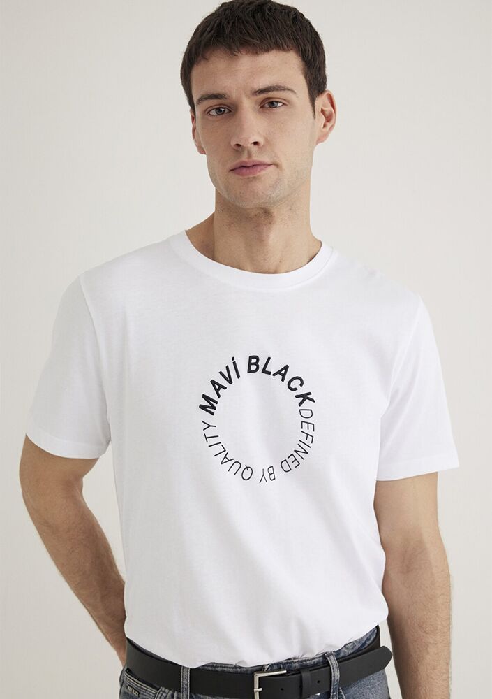 Mavi Black Beyaz Erkek Tişört 0612406-620 - 1