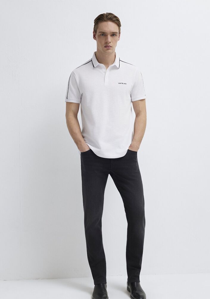 Mavi Black Beyaz Regular Fit Erkek Polo Tişört 0611838-620