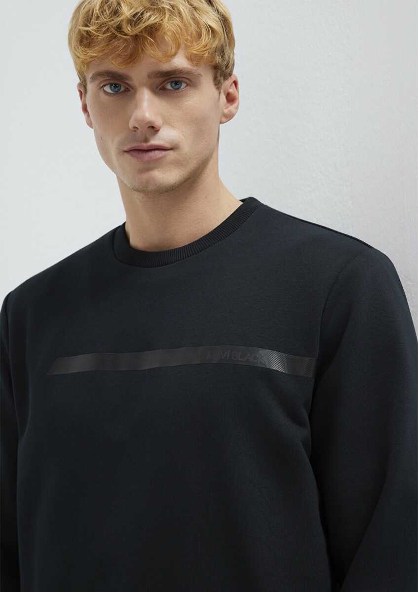 Mavi Black Bisiklet Yaka Siyah Erkek Sweat 0S10528-900