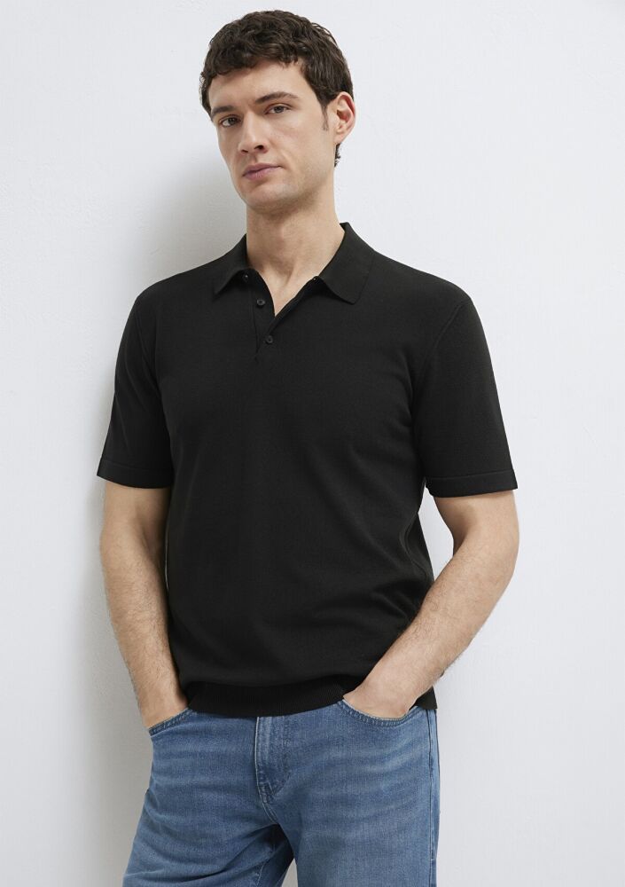 Mavi Black Siyah Triko Erkek  Polo Tişört 0710249-900