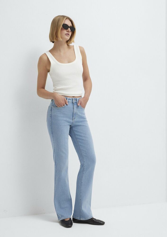 Mavi Bliss Premium Blue Açık Mavi Frare Kadın Jean Pantolon 101437-A3034 (1)