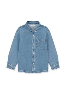 Mavi Bob 90 lar İndigo Mavisi Çocuk Jean Gömlek 6210000-86709 - 3