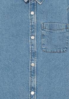 Mavi Bob 90 lar İndigo Mavisi Çocuk Jean Gömlek 6210000-86709 - 5