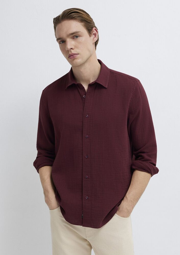 Mavi Bordo Regular Fit Erkek Gömlek 0211518-70426