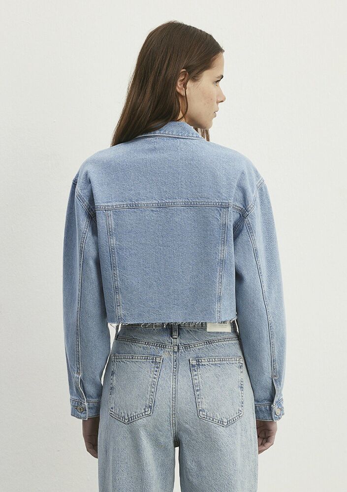 Mavi Brenda Mid Blue 90's Kadın Jean Ceket 1110118-86443 - 3