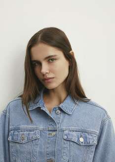 Mavi Brenda Mid Blue 90's Kadın Jean Ceket 1110118-86443 - 5