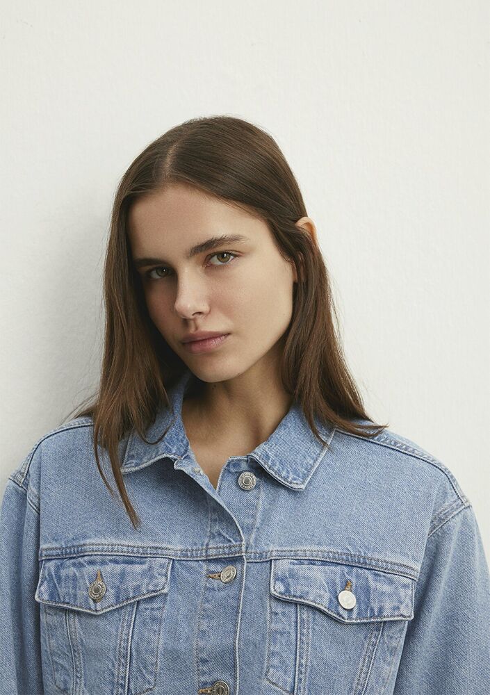 Mavi Brenda Mid Blue 90's Kadın Jean Ceket 1110118-86443 - 5