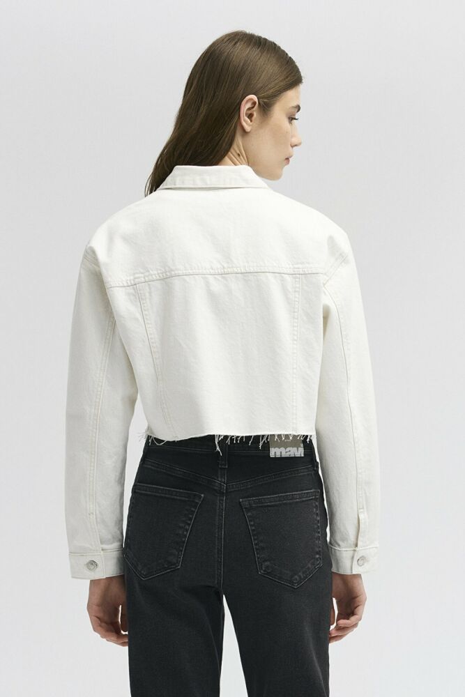 Mavi Brenda Whete 90s Kadın Jean Ceket 1110118-86440 - 3