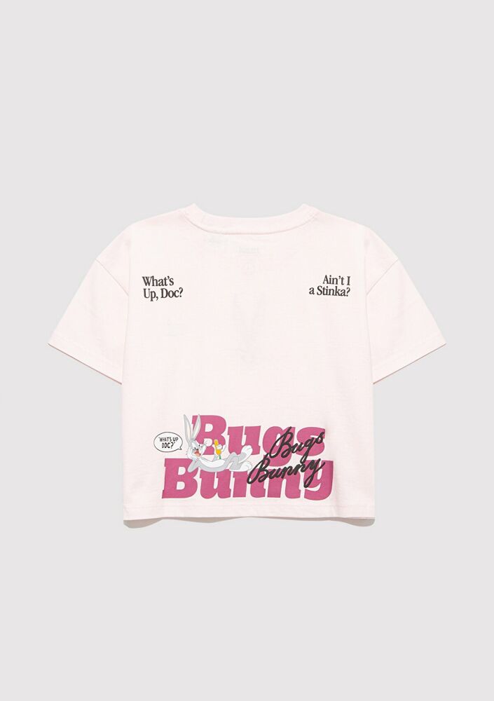 Mavi Bugs Bunny Baskılı Çocuk Tişört 7610369-90773 (1)