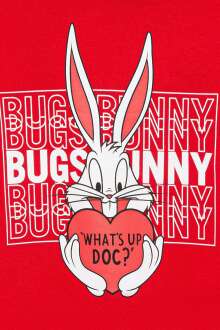 Mavi Bugs Bunny Baskılı Kapişonlu Çocuk Sweat 7S10036-70471 - 4