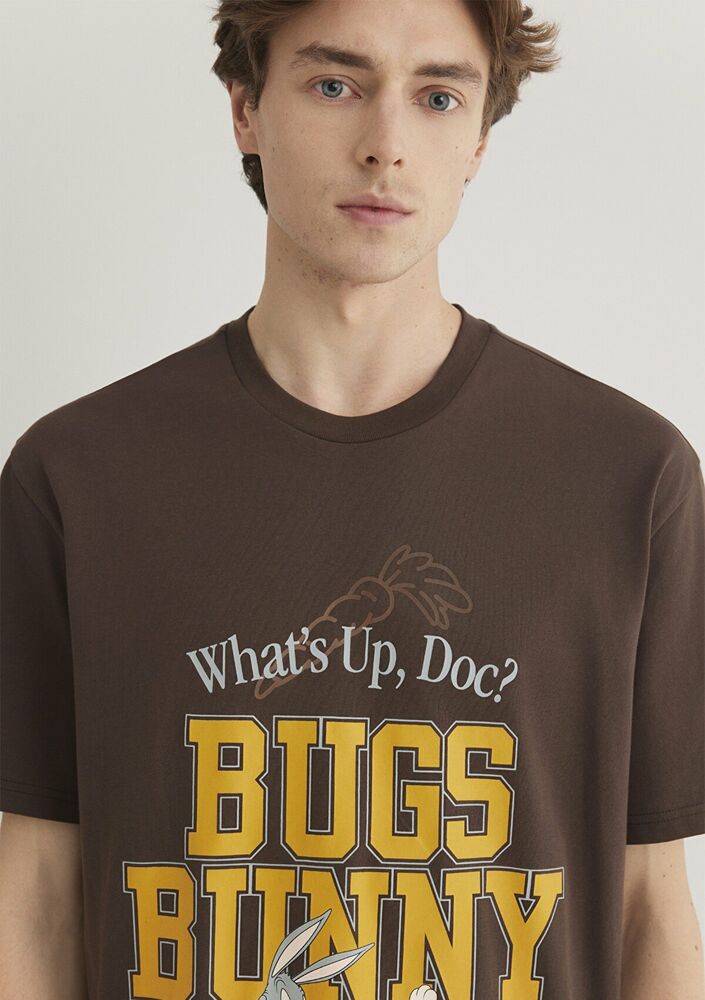 Mavi Bugs Bunny Erkek Tişört 0612565-88067 - 5