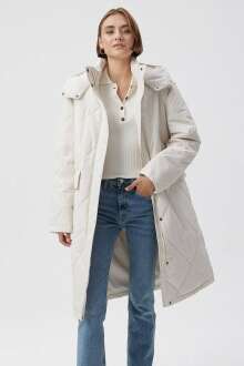 Mavi Bulut Gri Kadın Ceket 1110223-83746 - Mavi (1)