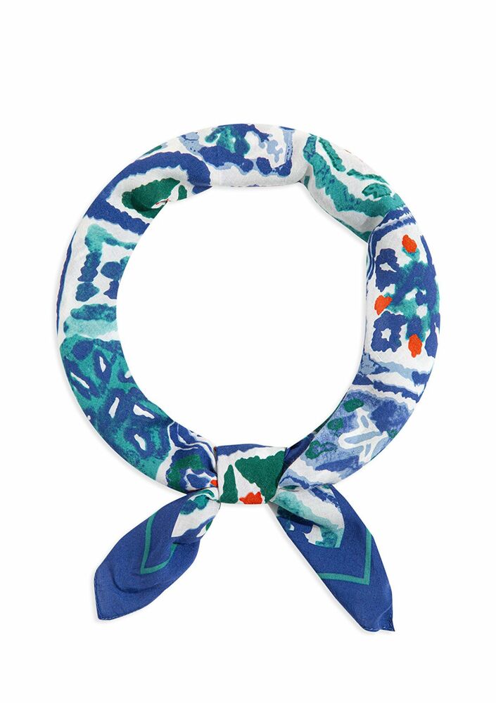 Mavi Canlı Mavi Kadın Bandana 1912237-70865 - 2