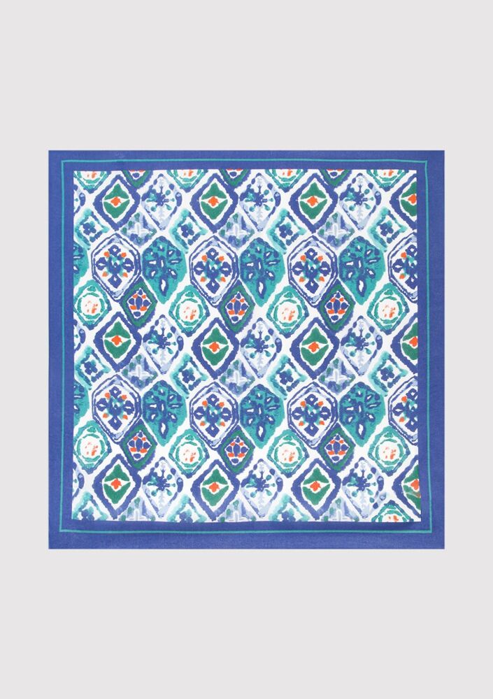 Mavi Canlı Mavi Kadın Bandana 1912237-70865 - 4