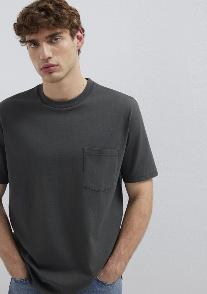 Mavi Cep Detaylı Basic Loose Fit Erkek Tişört066248-71553