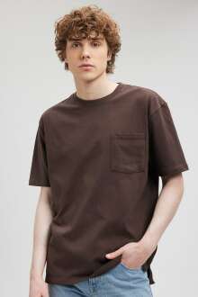 Mavi Cepli Erkek Tişört 066248-70251 - Mavi (1)