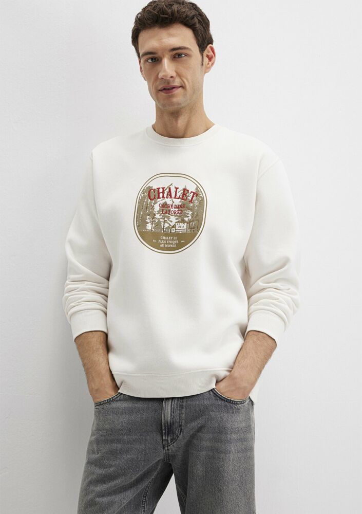 Mavi Chateau Baskılı Bisiklet Yaka Erkek Sweat 0S10484-70057 (1)
