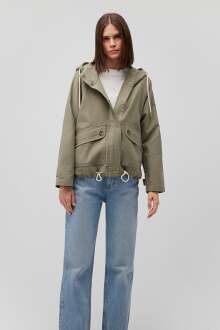 Mavi Çift Cepli Soluk Haki Kadın Ceket 1110025-71818 - Mavi (1)