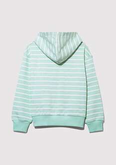 Mavi Çizgili Logo Çocuk Sweat 7S10100-89148 - 3