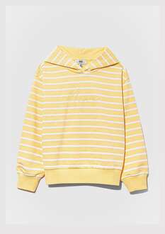 Mavi Çizgili Logo Çocuk Sweat 7S10100-89149 - 2