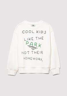 Mavi Cool Kids Baskılı Kırık Beyaz Çocuk Sweat 7S10094-70057 - 1