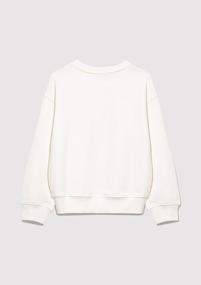 Mavi Cool Kids Baskılı Kırık Beyaz Çocuk Sweat 7S10094-70057 - 2