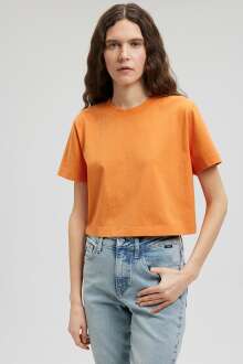 Mavi Crop Kadın Tişört 1611644-71414 - Mavi (1)