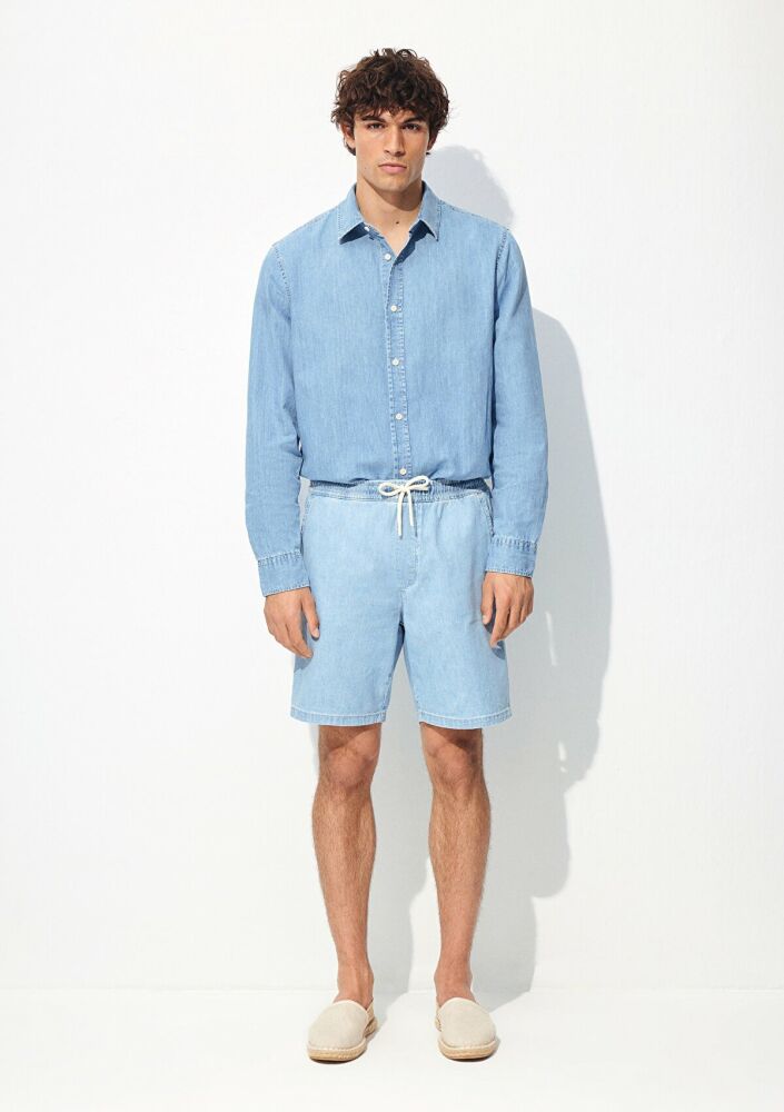Mavi Dayton Bleach Denim Erkek Jean Şort 0410093-86945 - 3