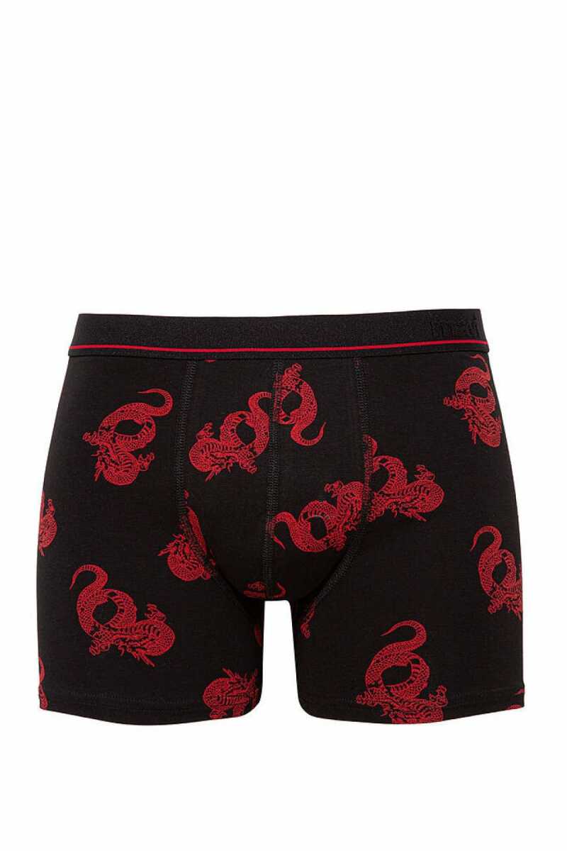 Mavi Desenli Boxer Siyah 0910084-900