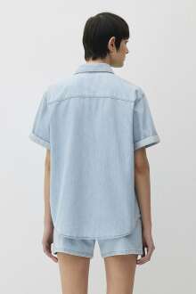 Mavi Deva Bleach Denim Kadın Jean Gömlek 1210646-86909 - 4