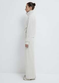 Mavi Dik Yaka Fermuarlı Gri Loose Fit Kadın Sweatshirt 1S10506-83096 - 5