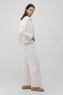 Mavi Dokuma Açık Ekru Kadın Pantolon 1010873-70053 - Mavi (1)