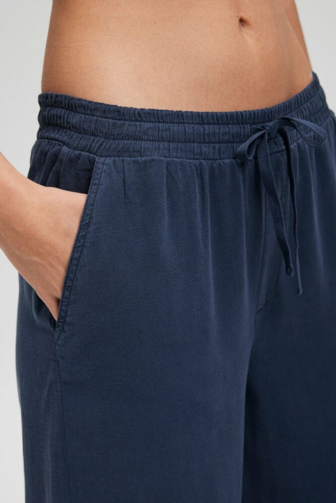Mavi Dokuma Derin Lacivert Kadın Pantolon 1010685-70497 - 5